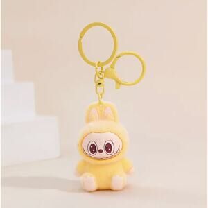 Labubu 3D Popmart Keychain - Yellow